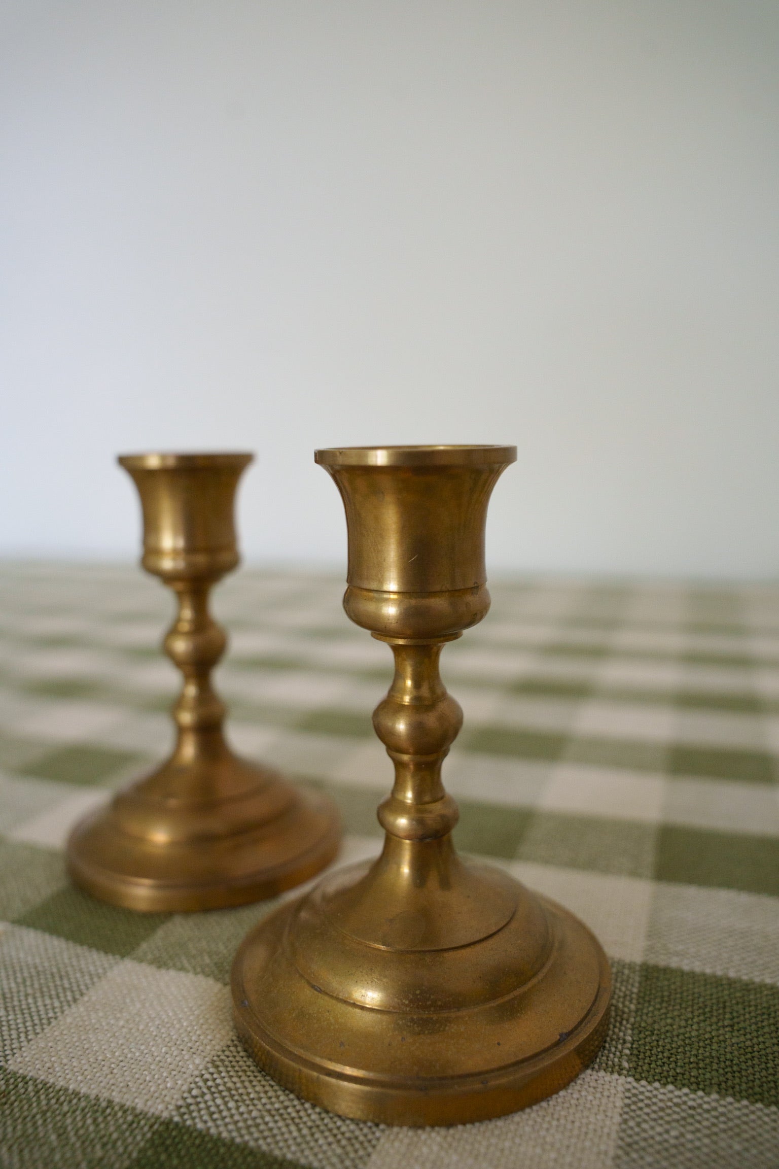 Collette Brass Candle Holder (2)